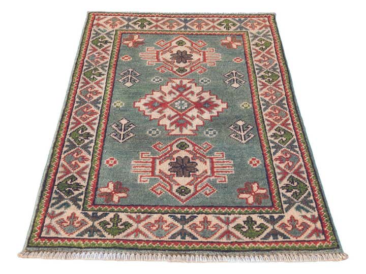 1' 10 x 2' 11 Hand Knotted Kazak Rug