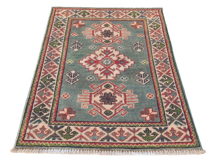 Detail image of 1' 10 x 2' 11 Hand Knotted Kazak Rug