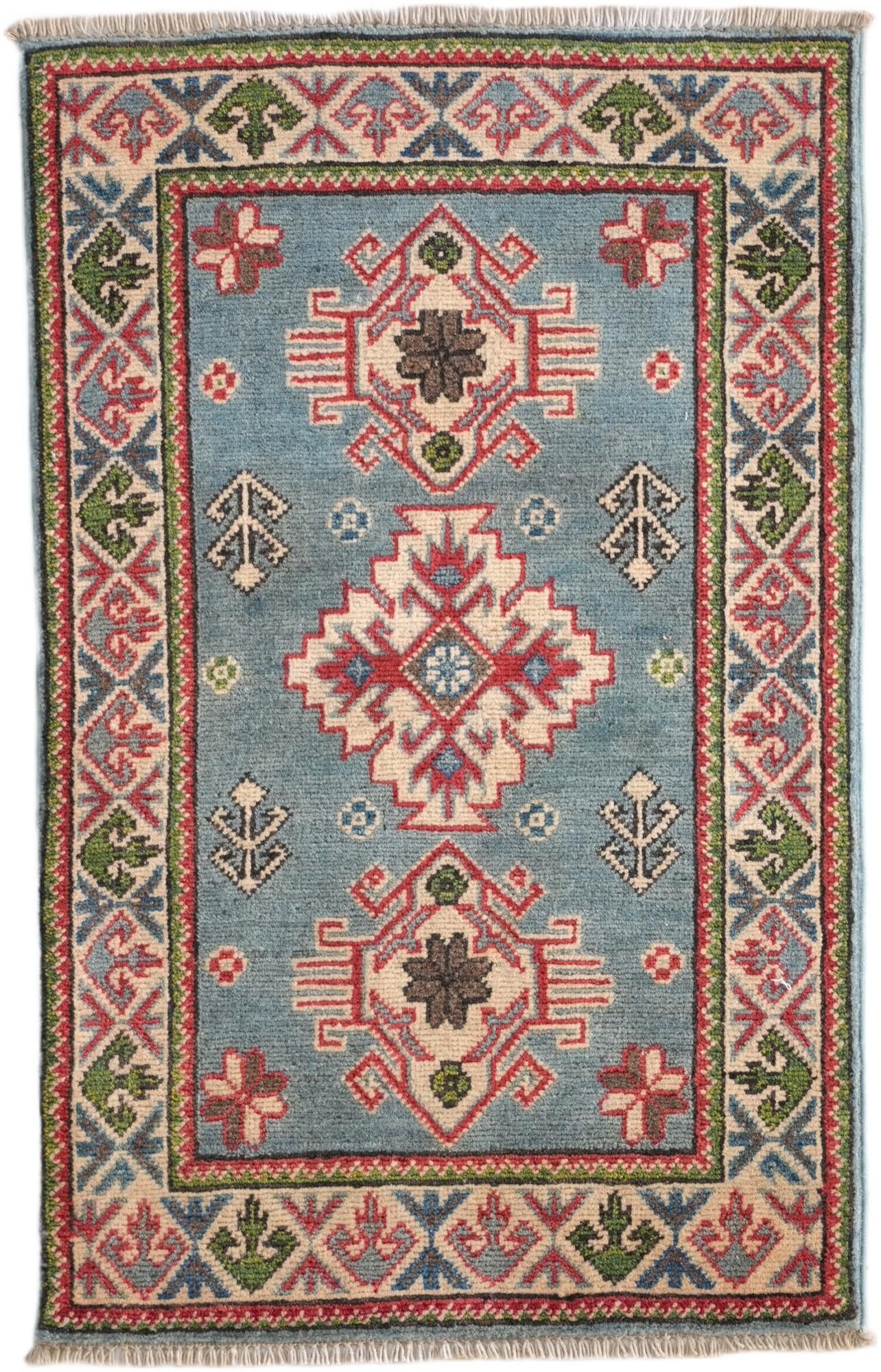 1' 10 x 2' 11 Hand Knotted Kazak Rug