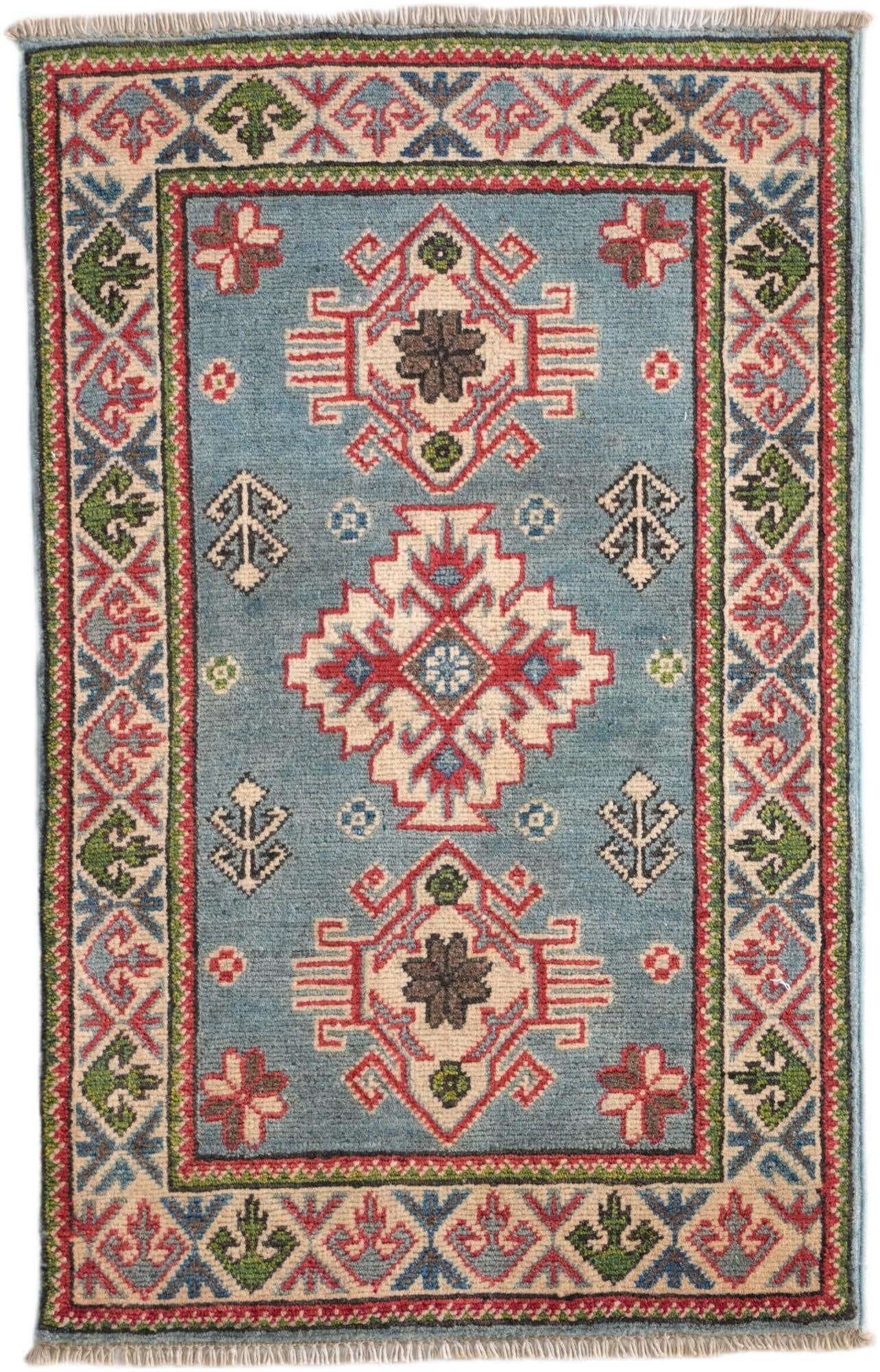 1' 10 x 2' 11 Hand Knotted Kazak Rug