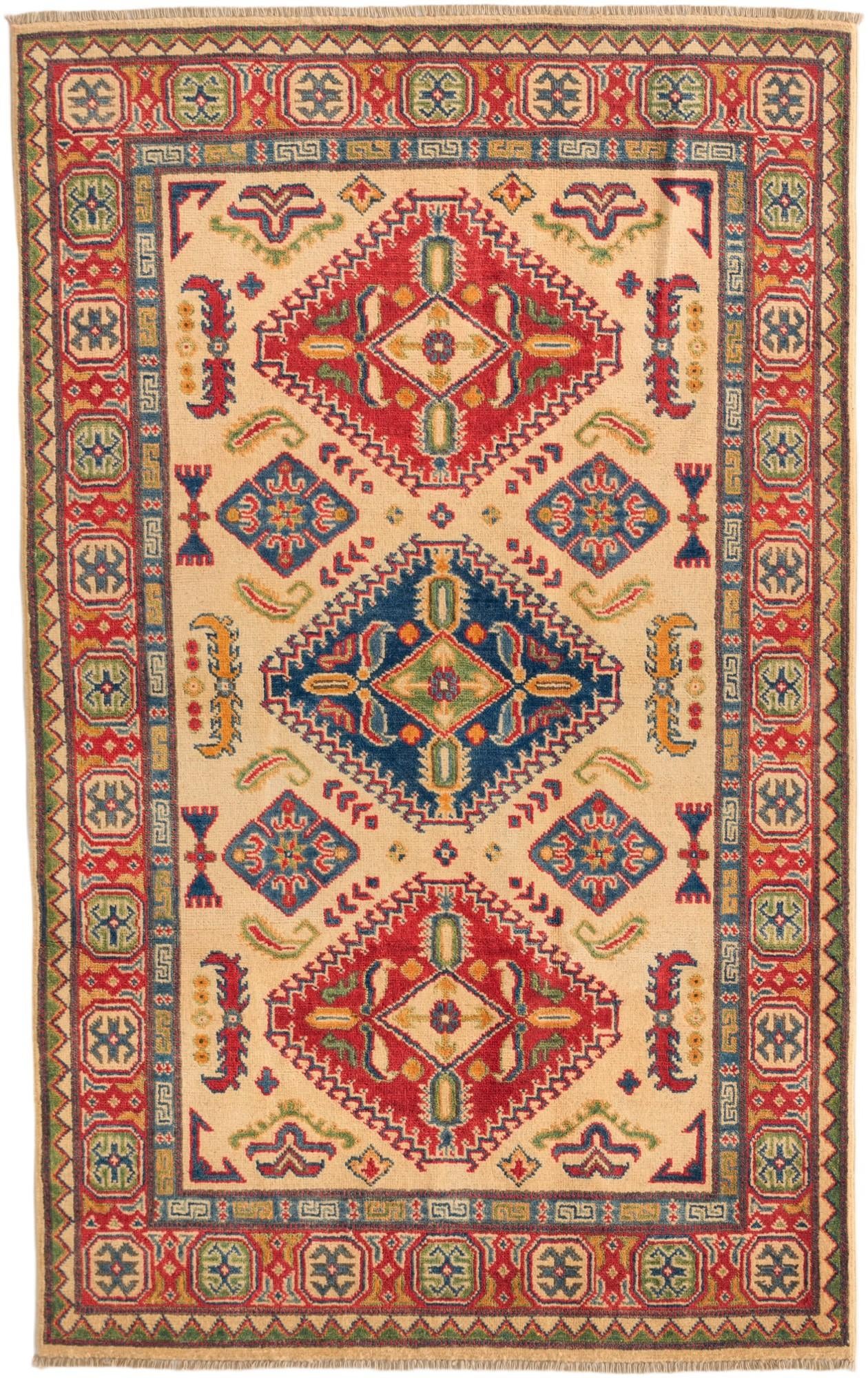 3' 11 x 6' 3 Hand Knotted Kazak Rug