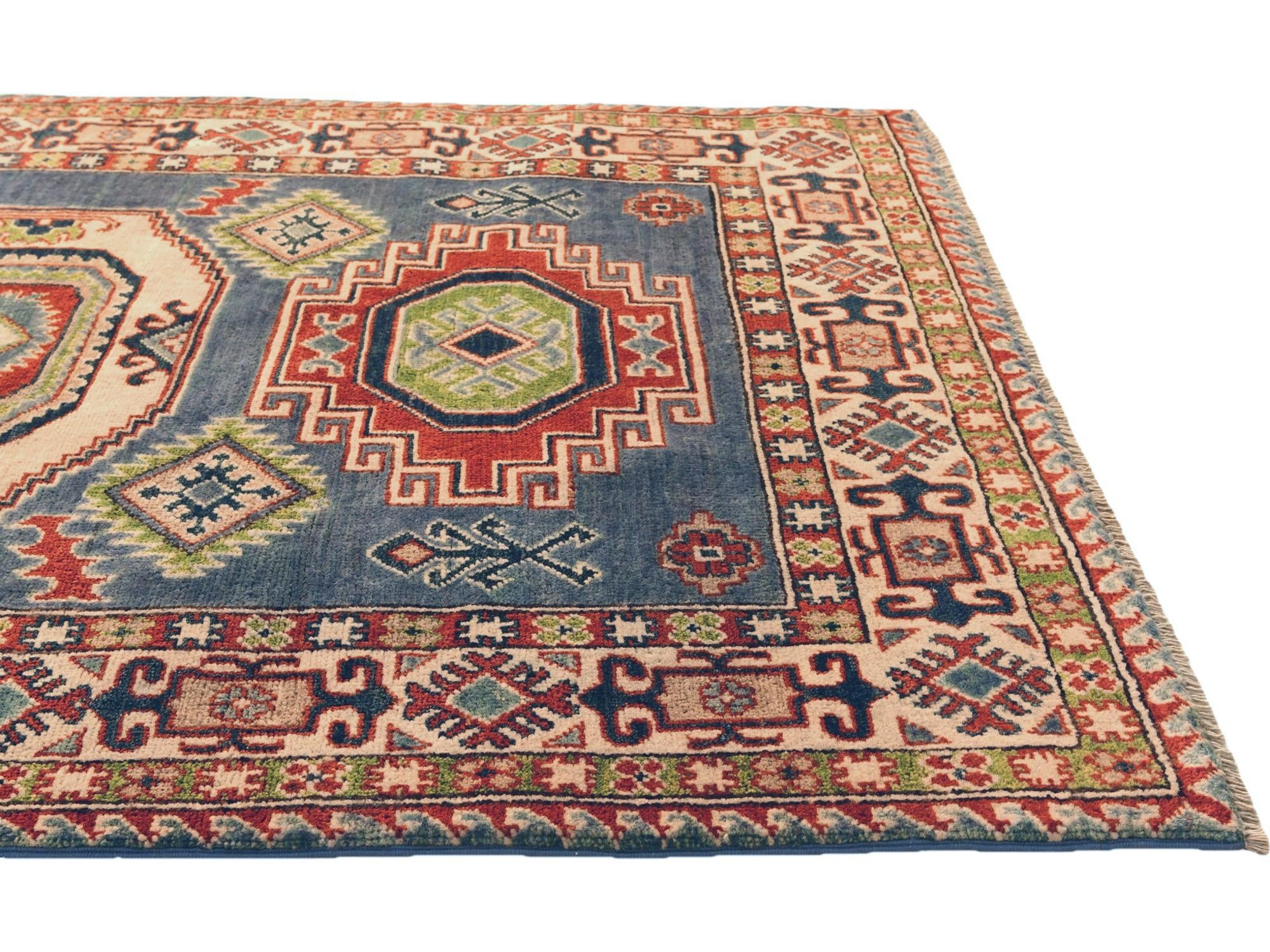 3' 10 x 5' 11 Hand Knotted Kazak Rug