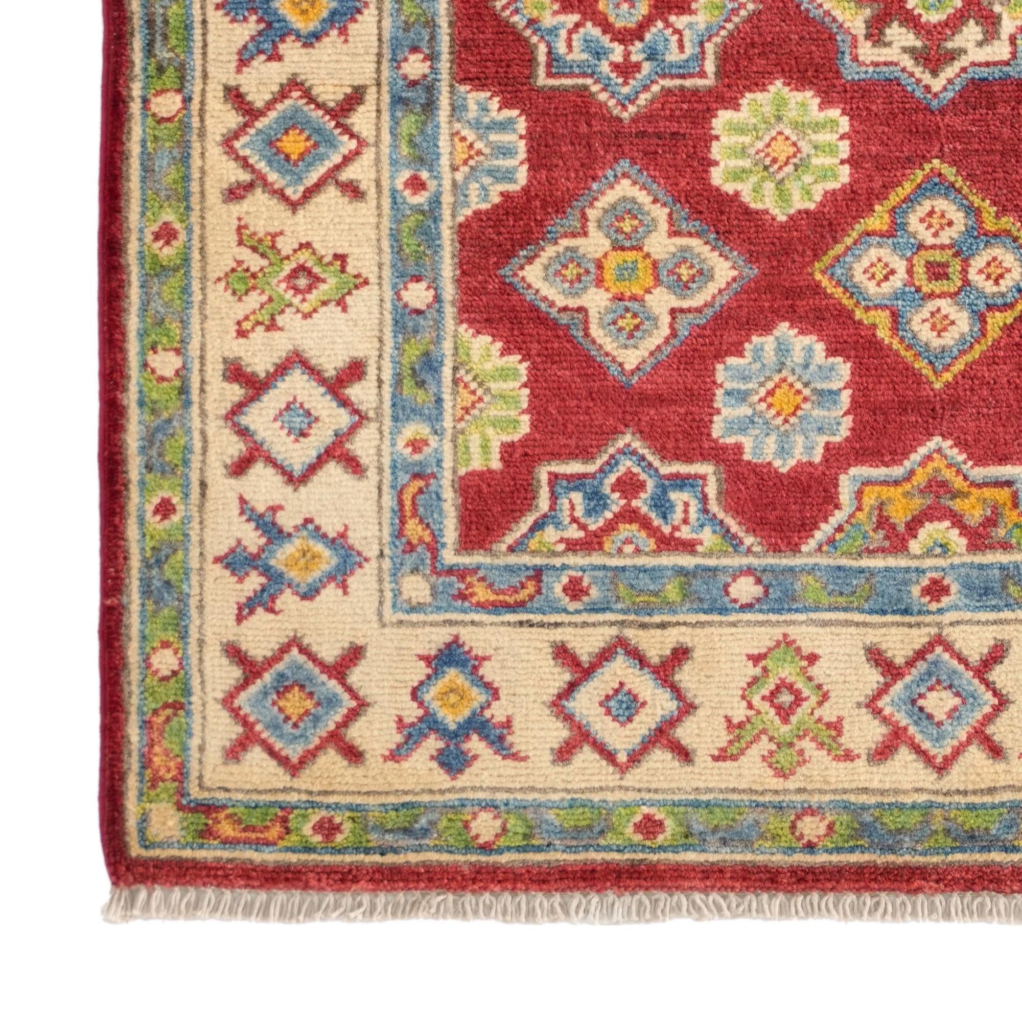 2' 9 x 3' 11 Hand Knotted Kazak Rug