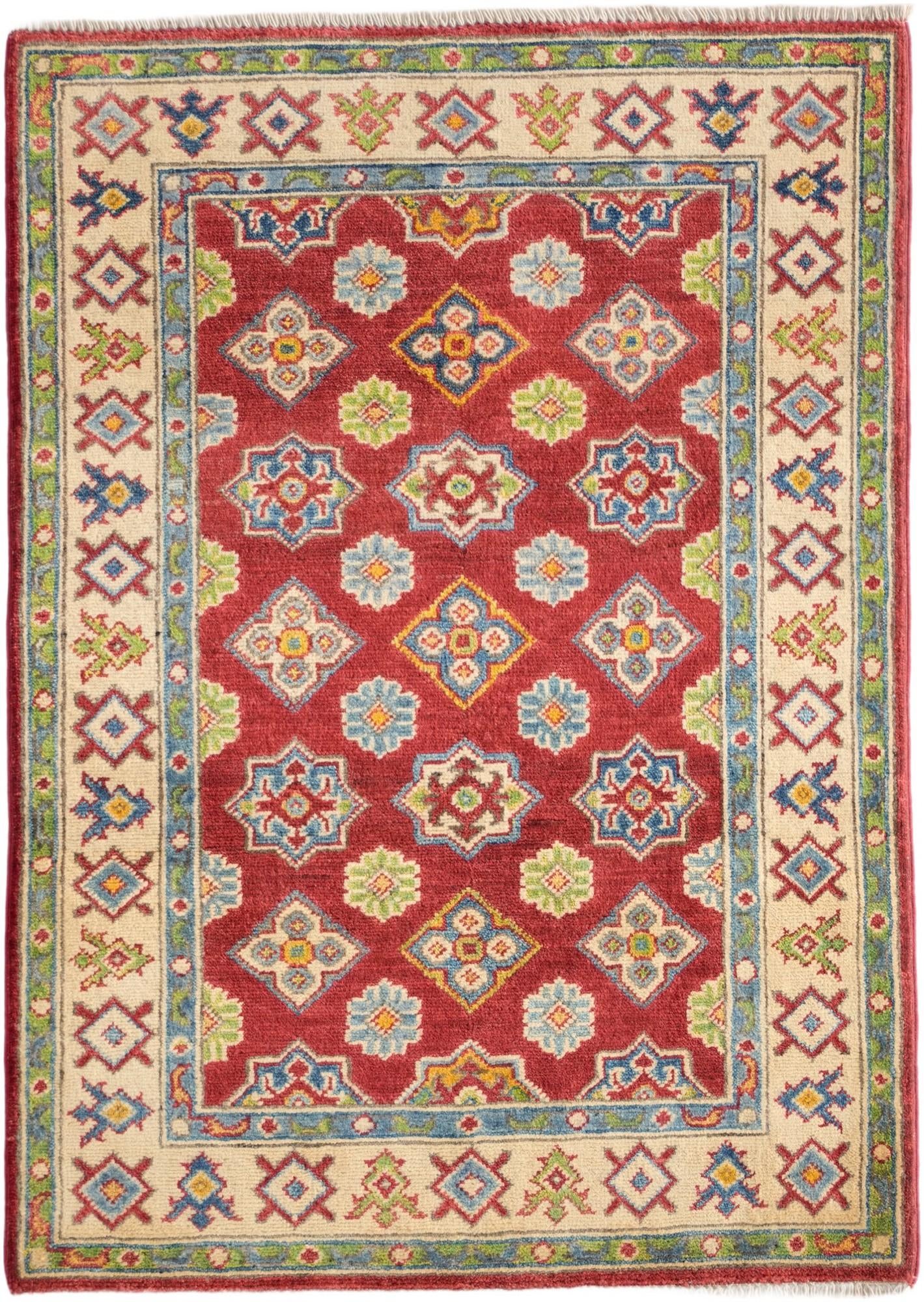 2' 9 x 3' 11 Hand Knotted Kazak Rug