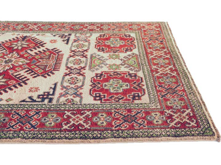 3' 5 x 4' 11 Hand Knotted Kazak Rug