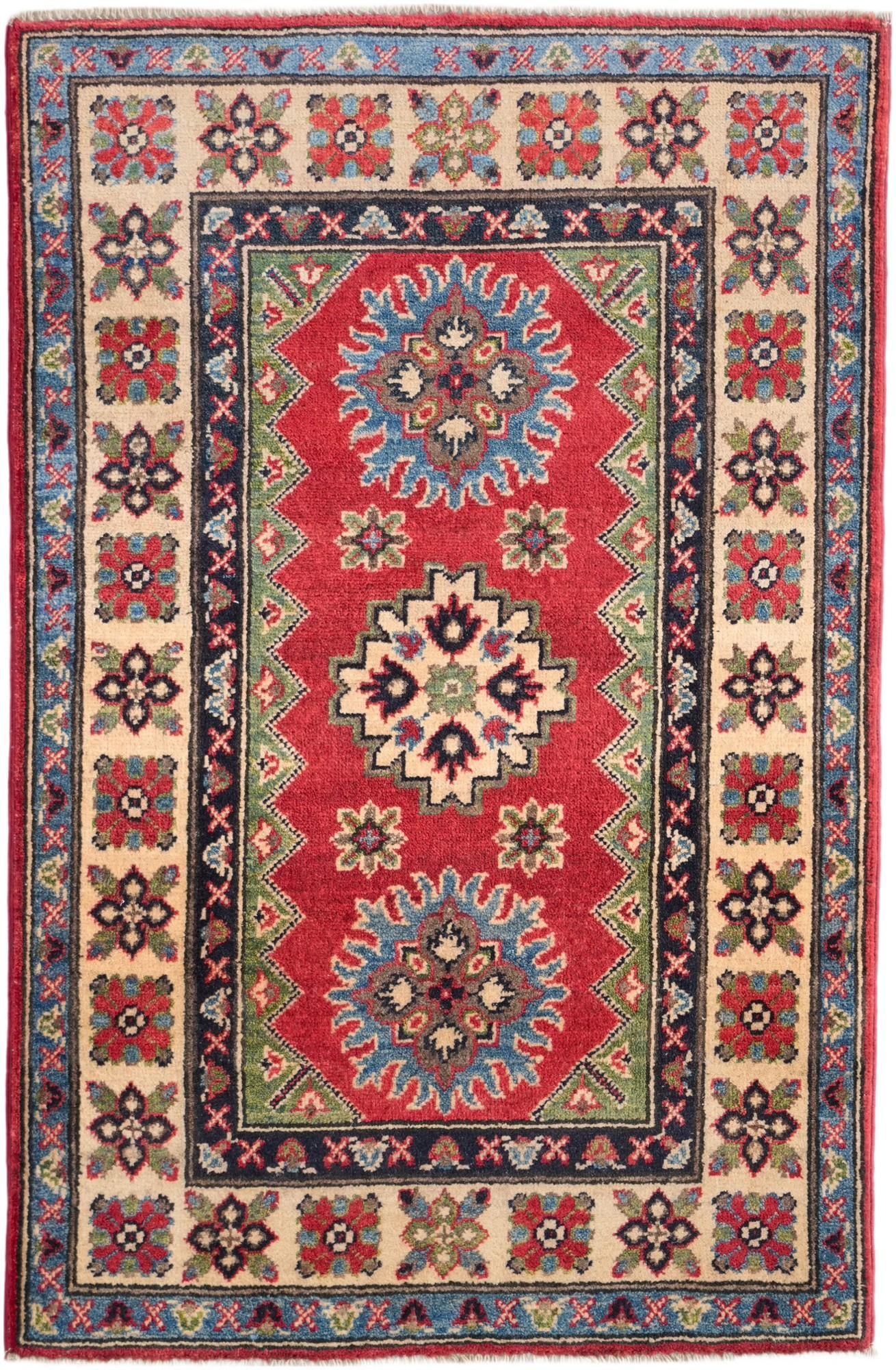 2' 9 x 4' 2 Hand Knotted Kazak Rug