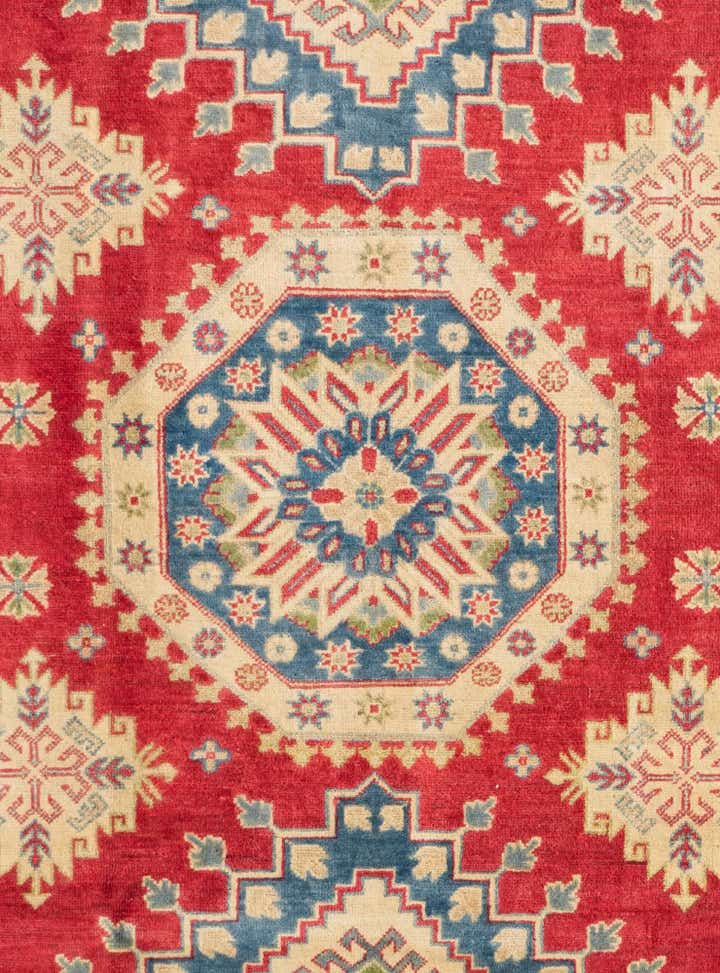 6' 8 x 9' 9 Hand Knotted Kazak Rug