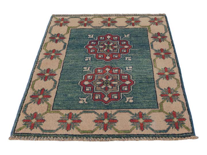 2' x 2' 8 Hand Knotted Kazak Rug