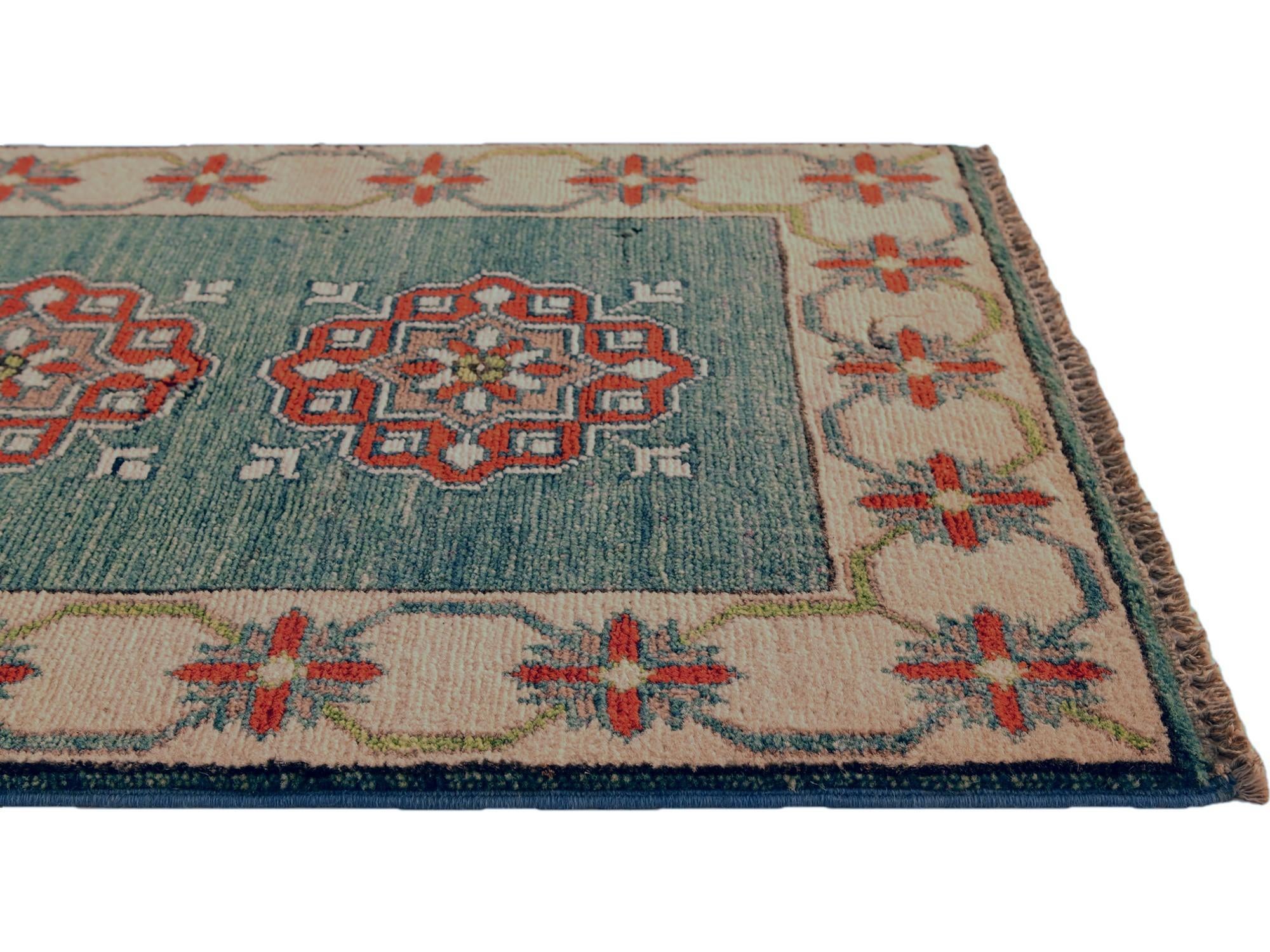 2' x 2' 8 Hand Knotted Kazak Rug