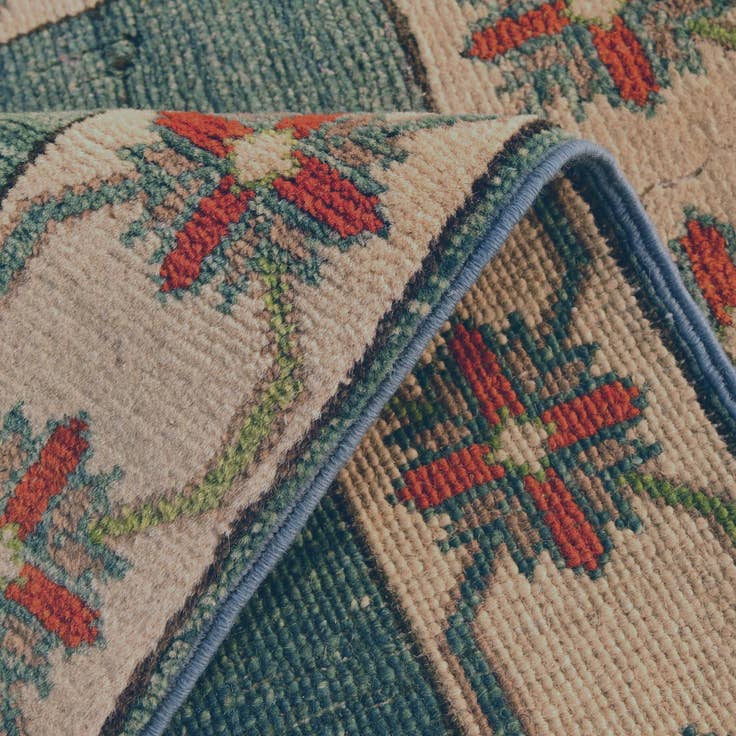 Detail image of 2' x 2' 8 Hand Knotted Kazak Rug