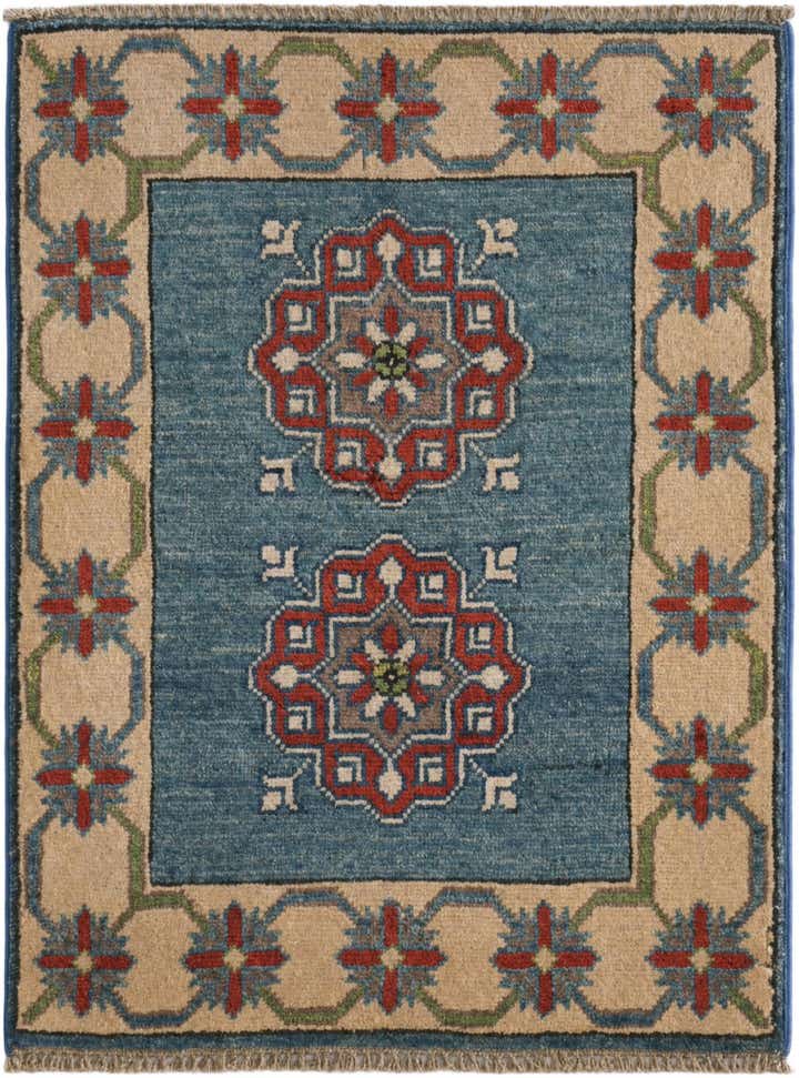 2' x 2' 8 Hand Knotted Kazak Rug