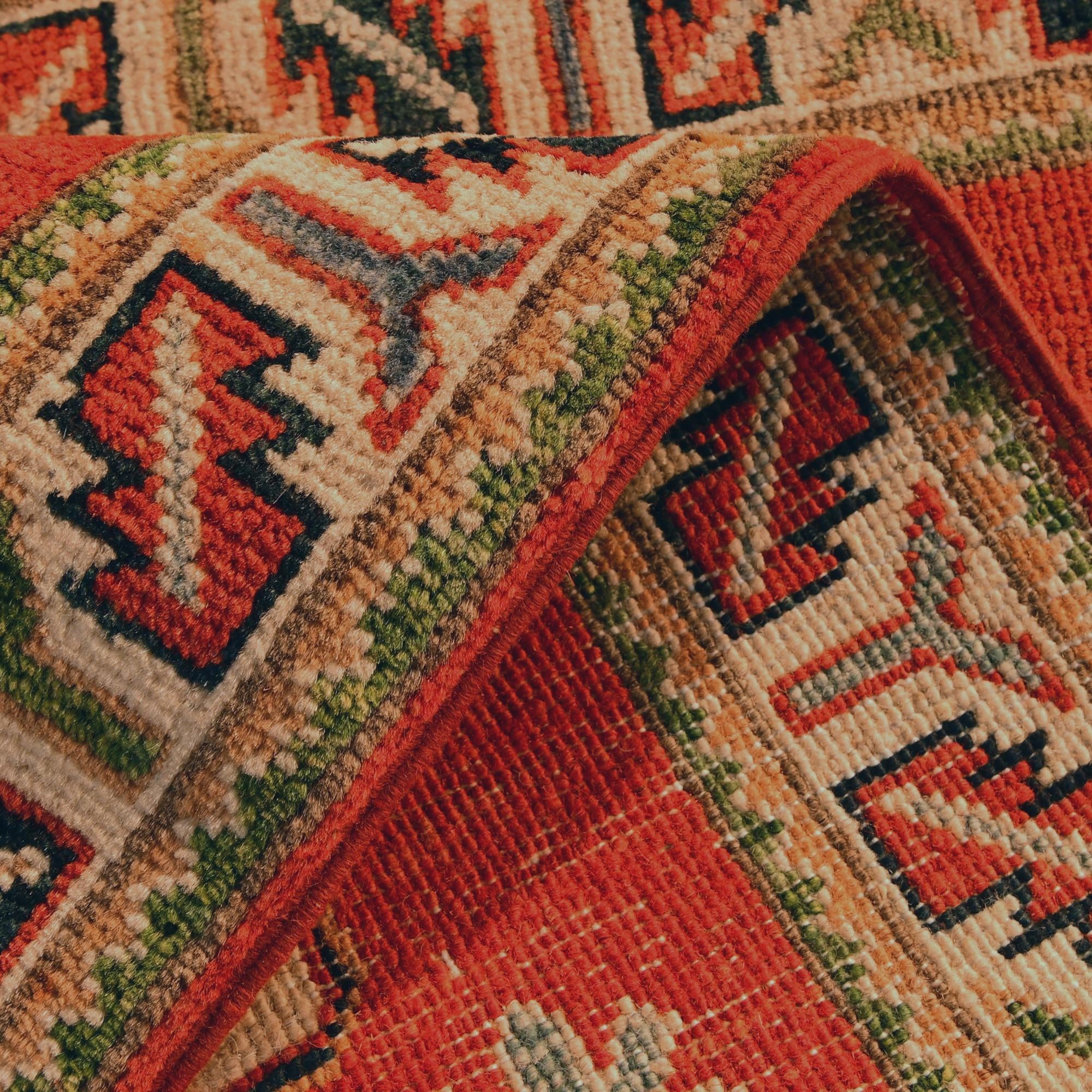 1' 11 x 3' Hand Knotted Kazak Rug