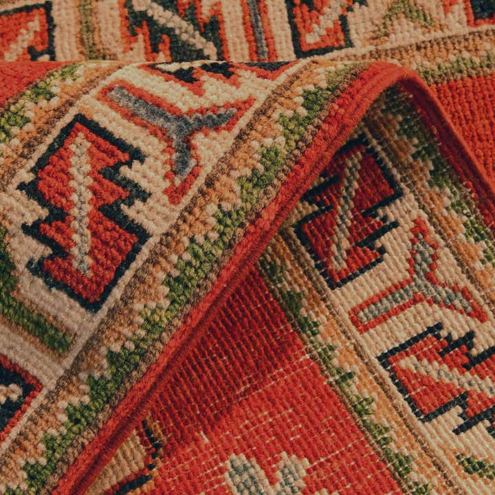 1' 11 x 3' Hand Knotted Kazak Rug