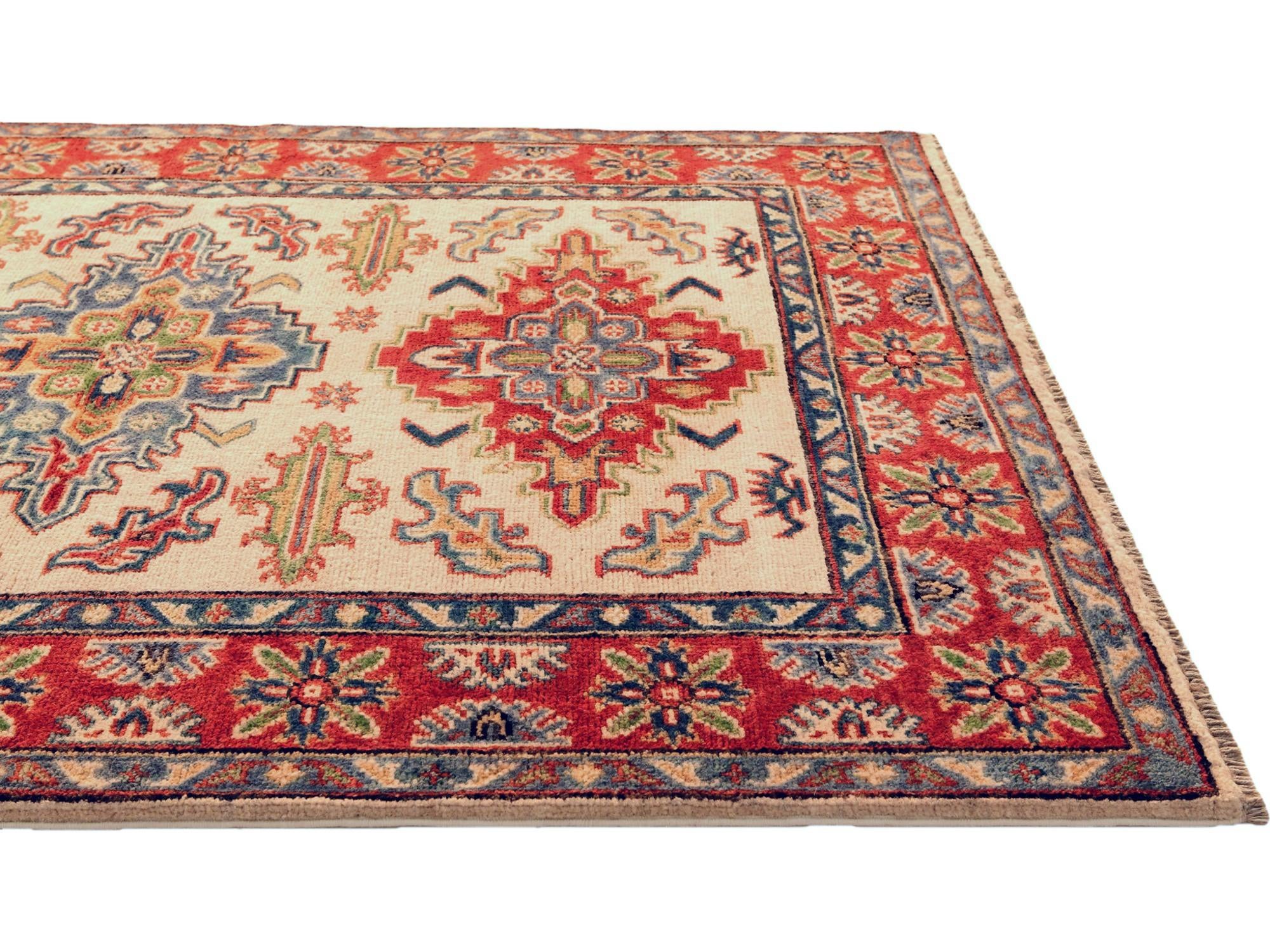 3' 6 x 5' Hand Knotted Kazak Rug