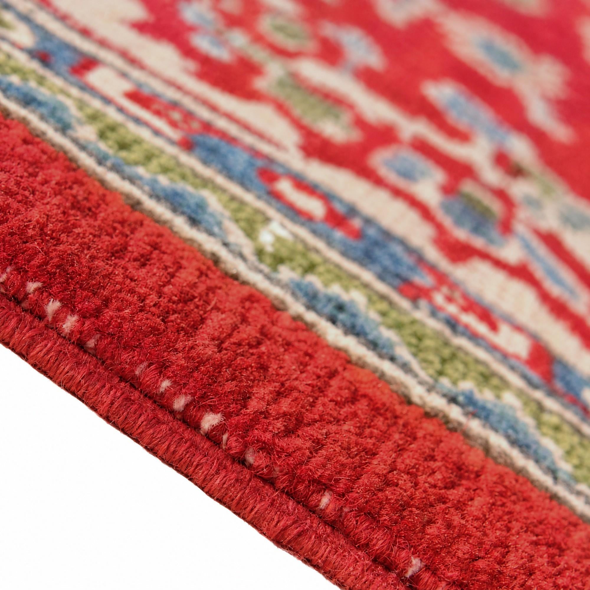 6' 8 x 9' 9 Hand Knotted Kazak Rug