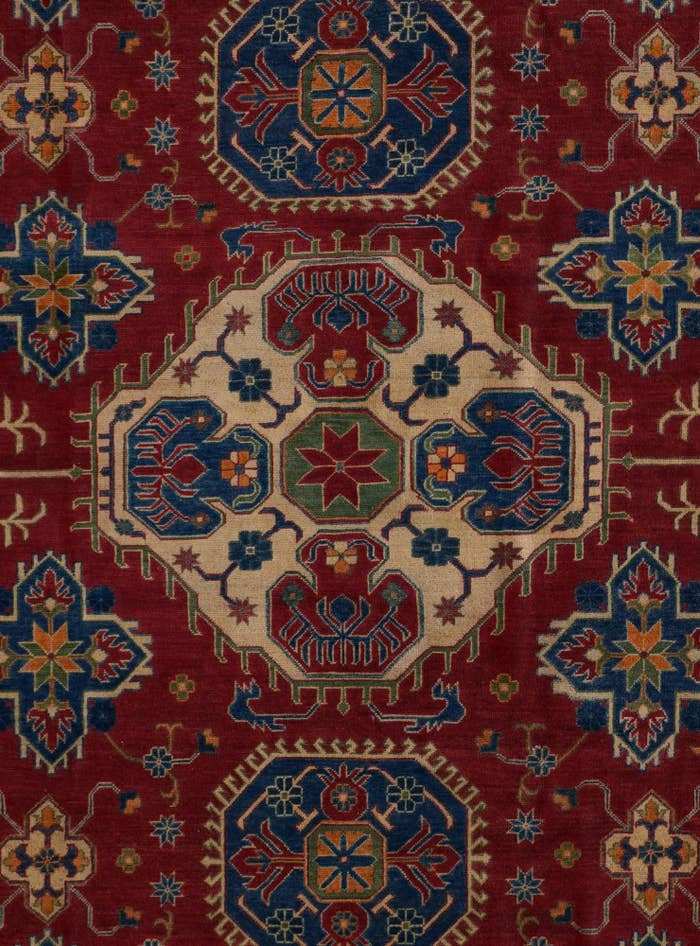 Detail image of 8' 2 x 9' 7 Hand Knotted Kazak Rug