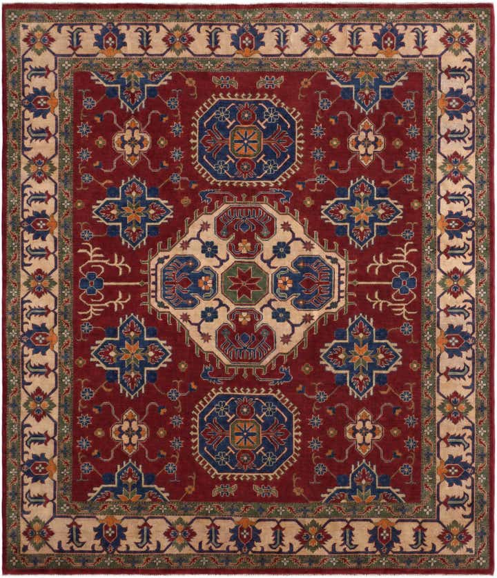8' 2 x 9' 7 Hand Knotted Kazak Rug