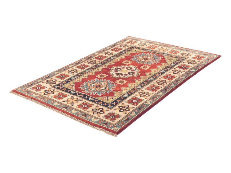 Detail image of 2' 6 x 4' Hand Knotted Kazak Rug
