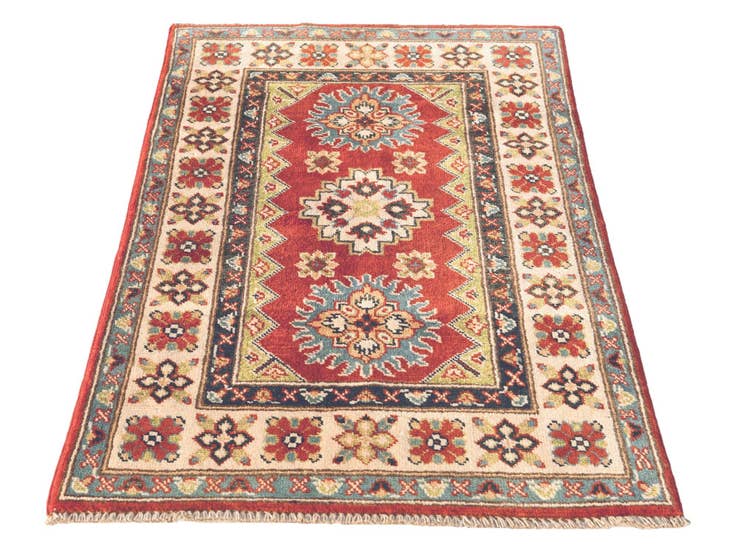 Detail image of 2' 6 x 4' Hand Knotted Kazak Rug