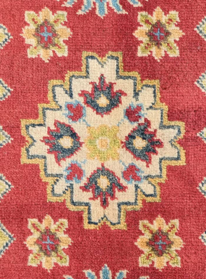 Detail image of 2' 6 x 4' Hand Knotted Kazak Rug