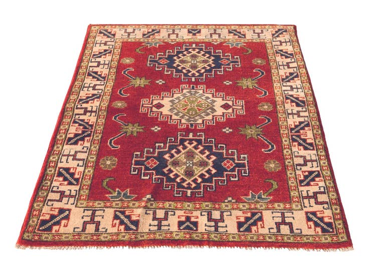 Detail image of 2' 10 x 4' Hand Knotted Kazak Rug