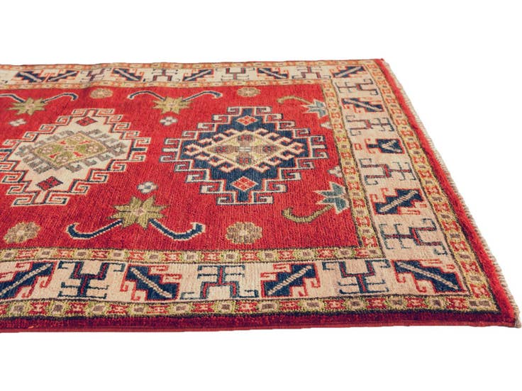 Detail image of 2' 10 x 4' Hand Knotted Kazak Rug