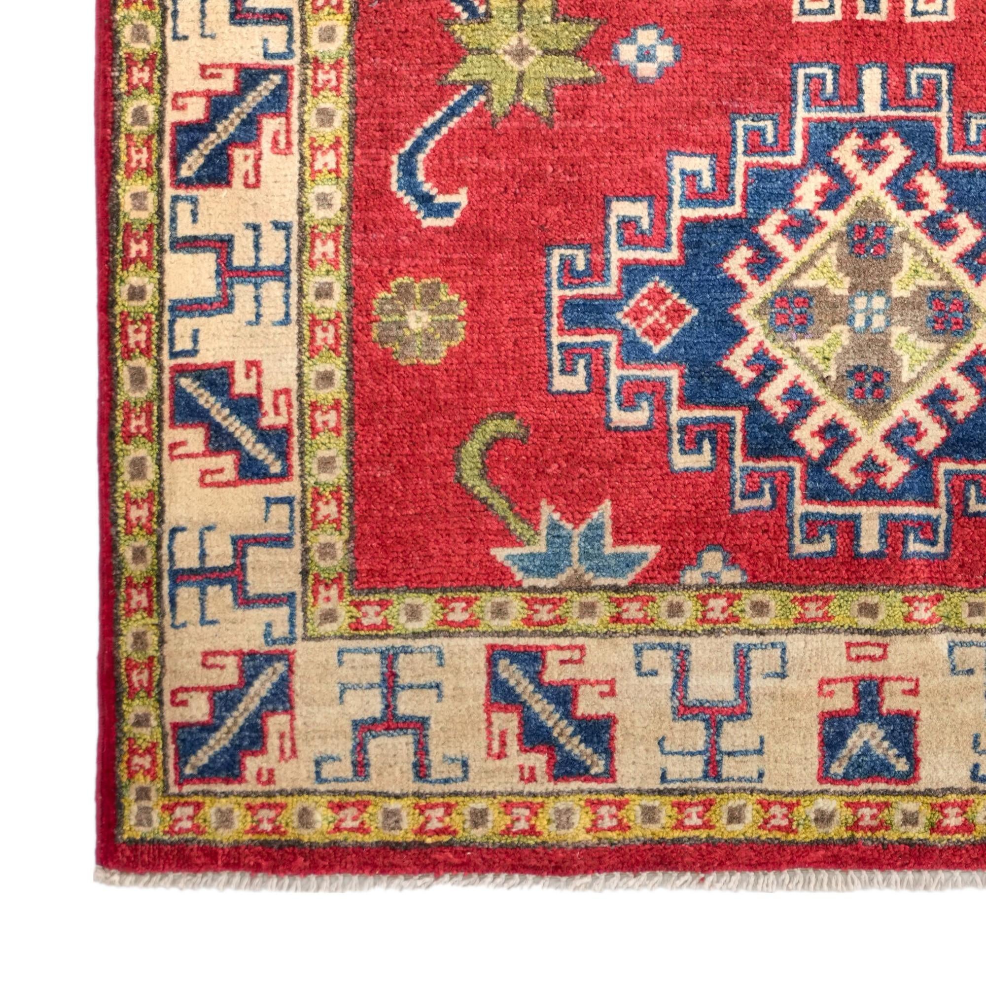 85cm x 120cm Handgeknüpft Kazak Teppich