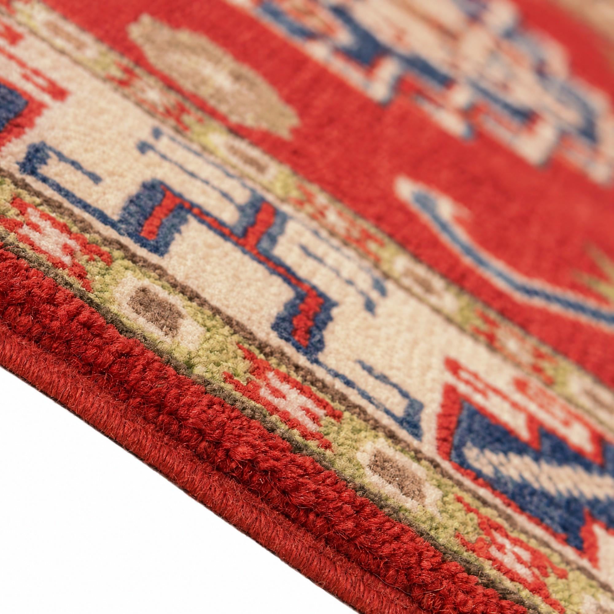 85cm x 120cm Hand Knotted Kazak Rug
