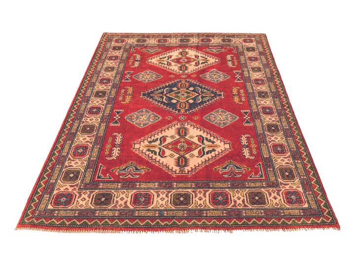 4' 4 x 6' 3 Hand Knotted Kazak Rug