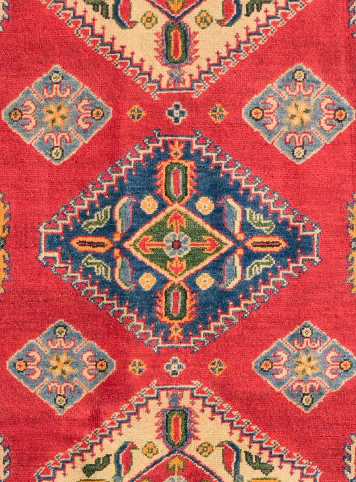 4' 4 x 6' 3 Hand Knotted Kazak Rug