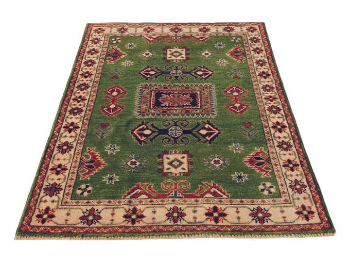 3' 3 x 4' 9 Hand Knotted Kazak Rug