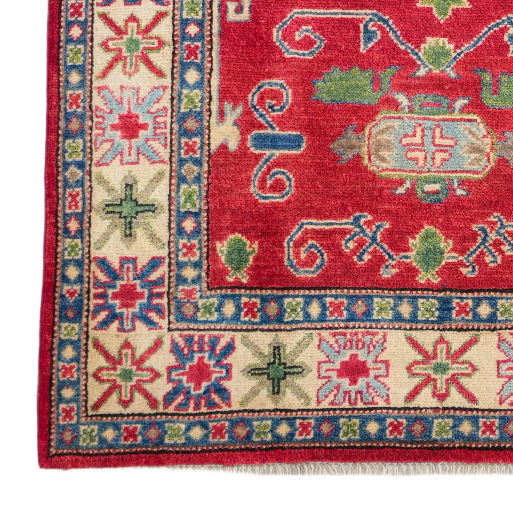 3' 3 x 5' 1 Hand Knotted Kazak Rug