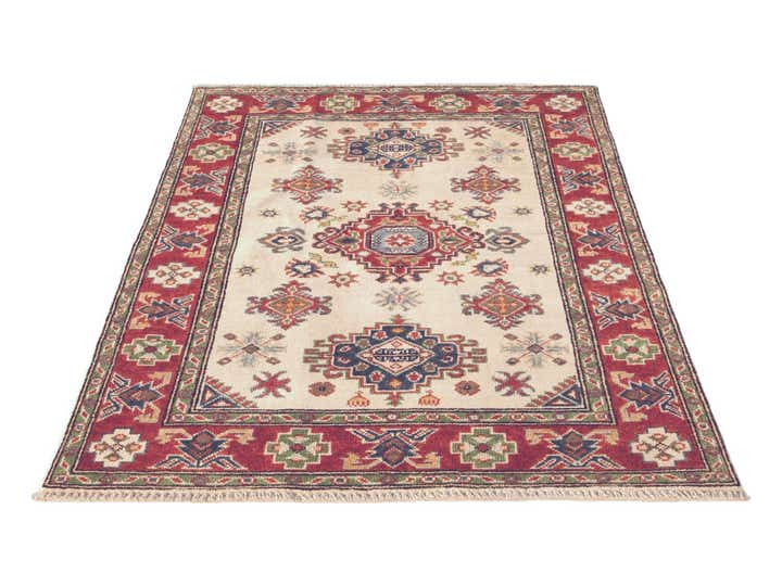 3' 5 x 4' 11 Hand Knotted Kazak Rug