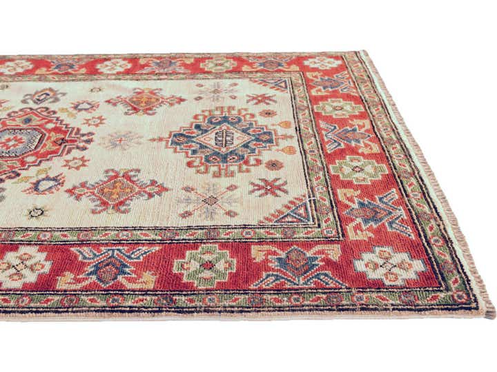 3' 5 x 4' 11 Hand Knotted Kazak Rug