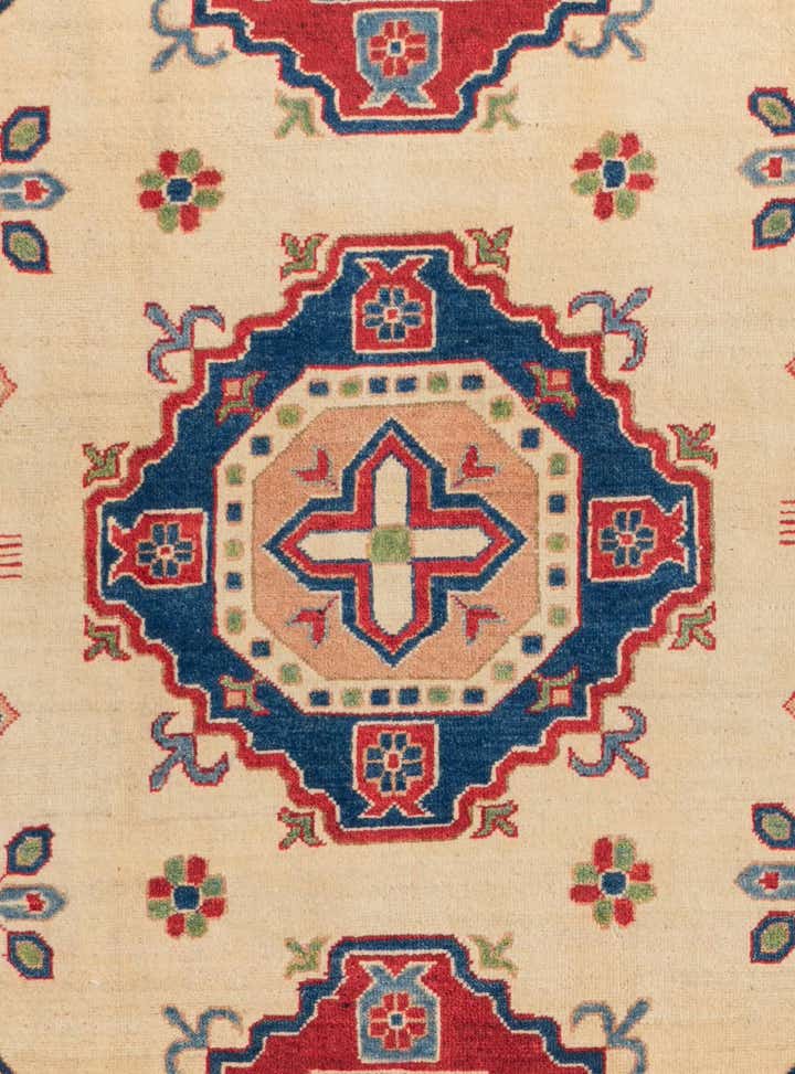 6' 7 x 9' 6 Hand Knotted Kazak Rug