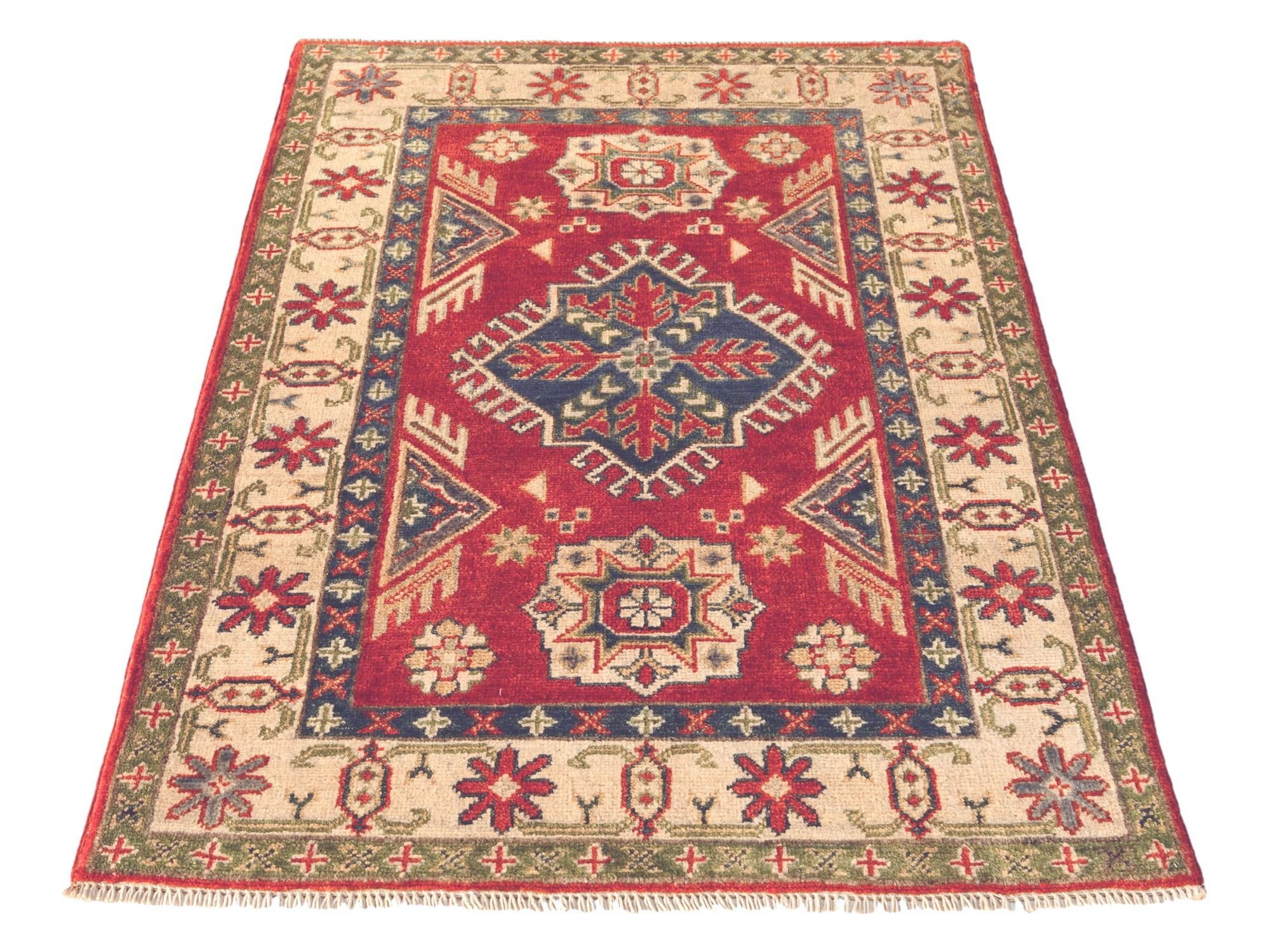 2' 9 x 4' 1 Hand Knotted Kazak Rug