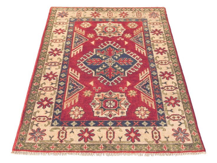 Detail image of 2' 9 x 4' 1 Hand Knotted Kazak Rug