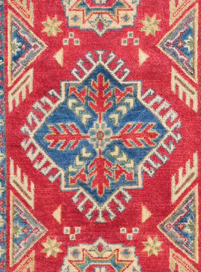 Detail image of 2' 9 x 4' 1 Hand Knotted Kazak Rug