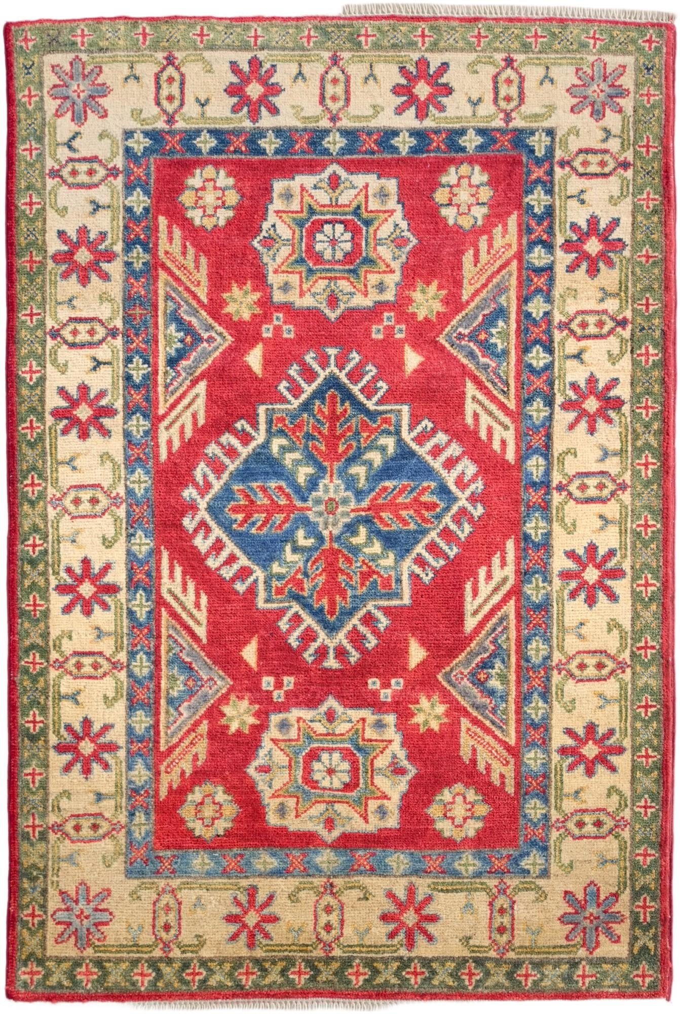 2' 9 x 4' 1 Hand Knotted Kazak Rug