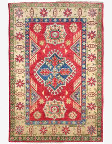 2' 9 x 4' 1 Hand Knotted Kazak Rug