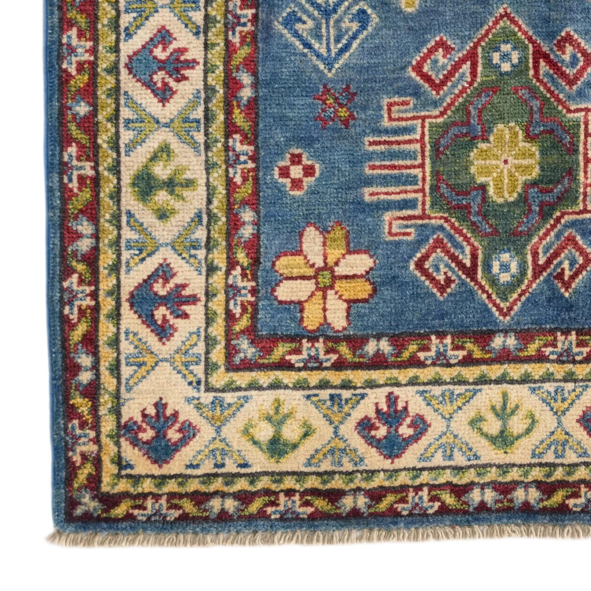 2' 8 x 4' 1 Hand Knotted Kazak Rug