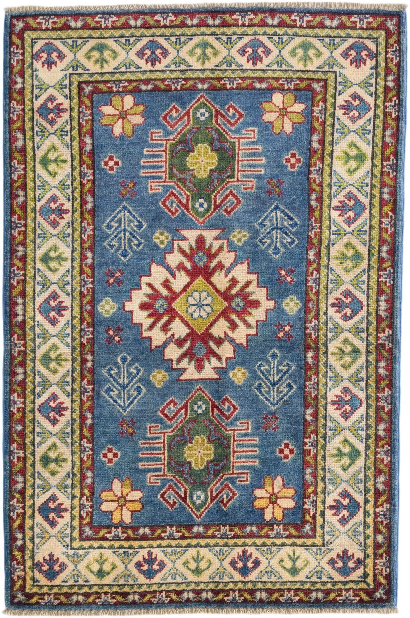 2' 8 x 4' 1 Hand Knotted Kazak Rug