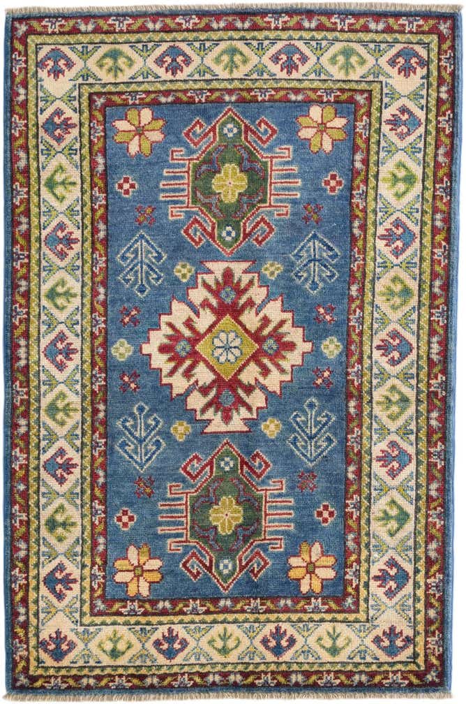 2' 8 x 4' 1 Hand Knotted Kazak Rug