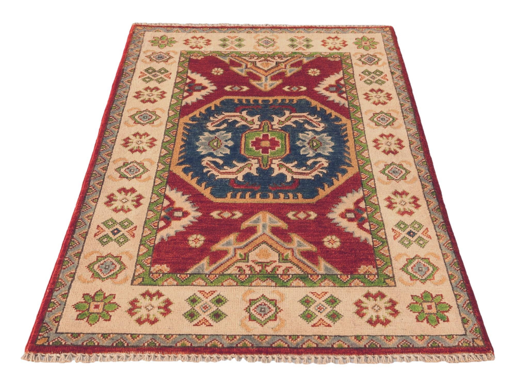 2' 8 x 4' 1 Hand Knotted Kazak Rug