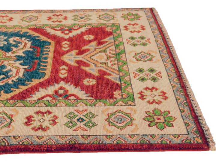 2' 8 x 4' 1 Hand Knotted Kazak Rug