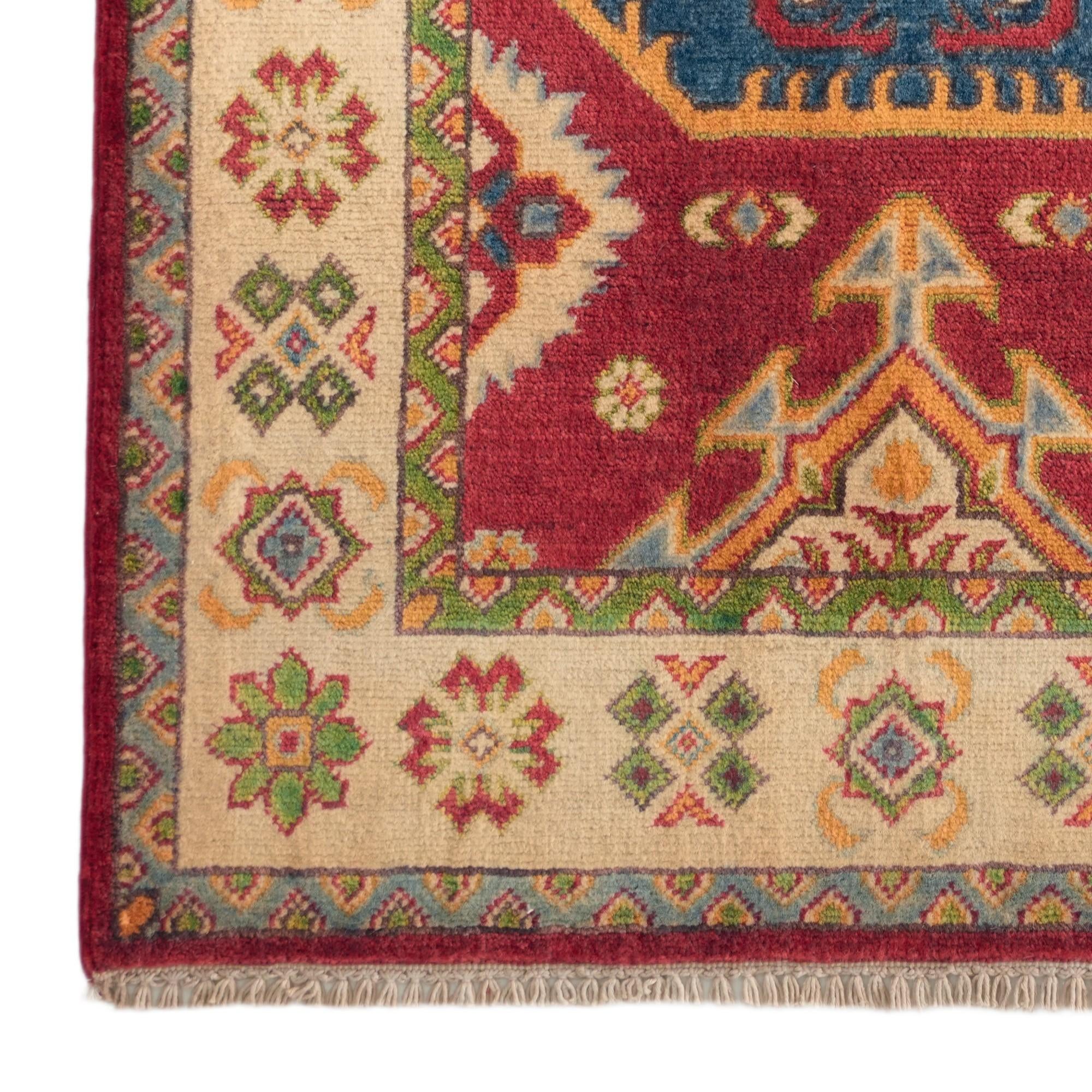 80cm x 125cm Hand Knotted Kazak Rug