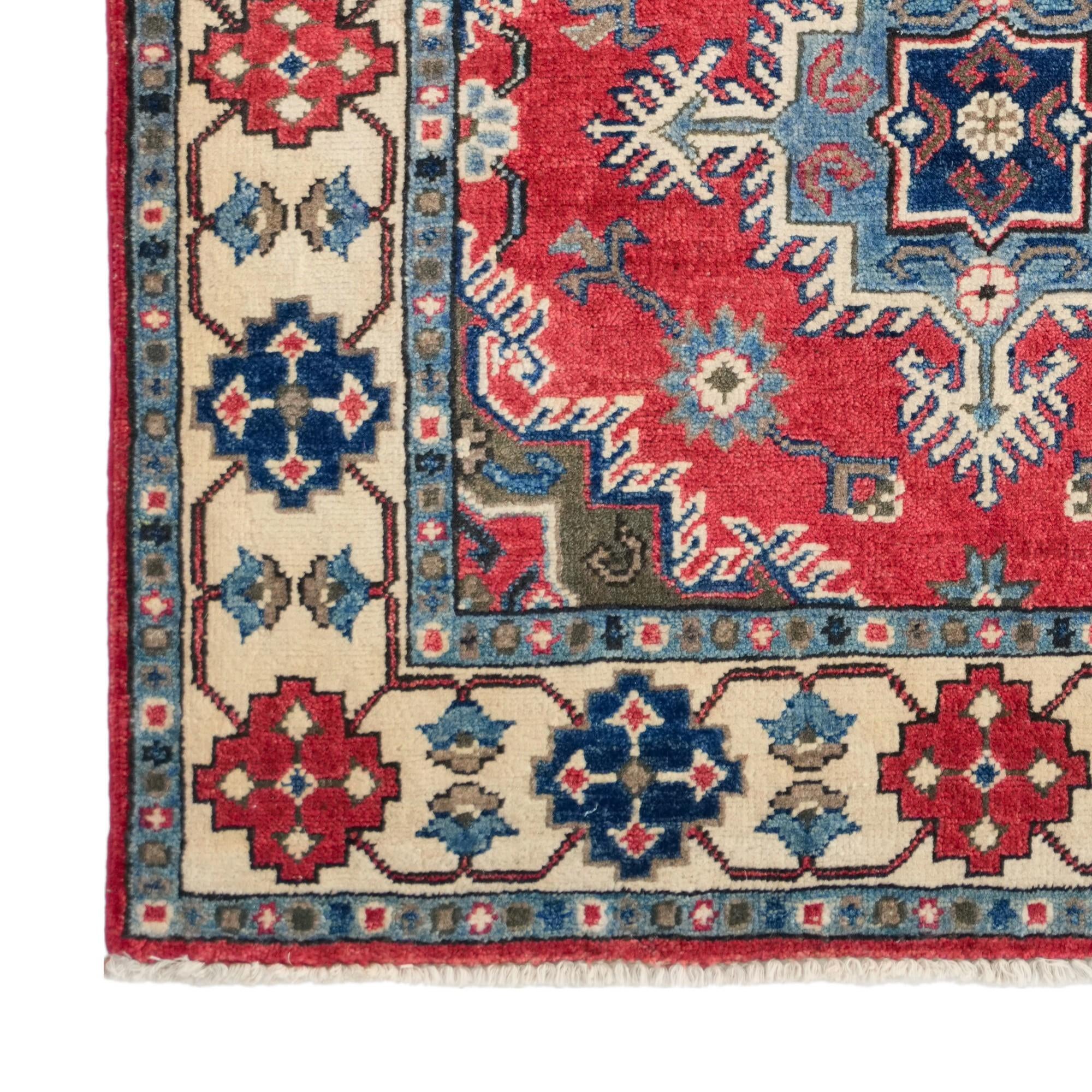 Detail image 7 of 12: 3' 3 x 5' Hand Knotted Kazak Rug