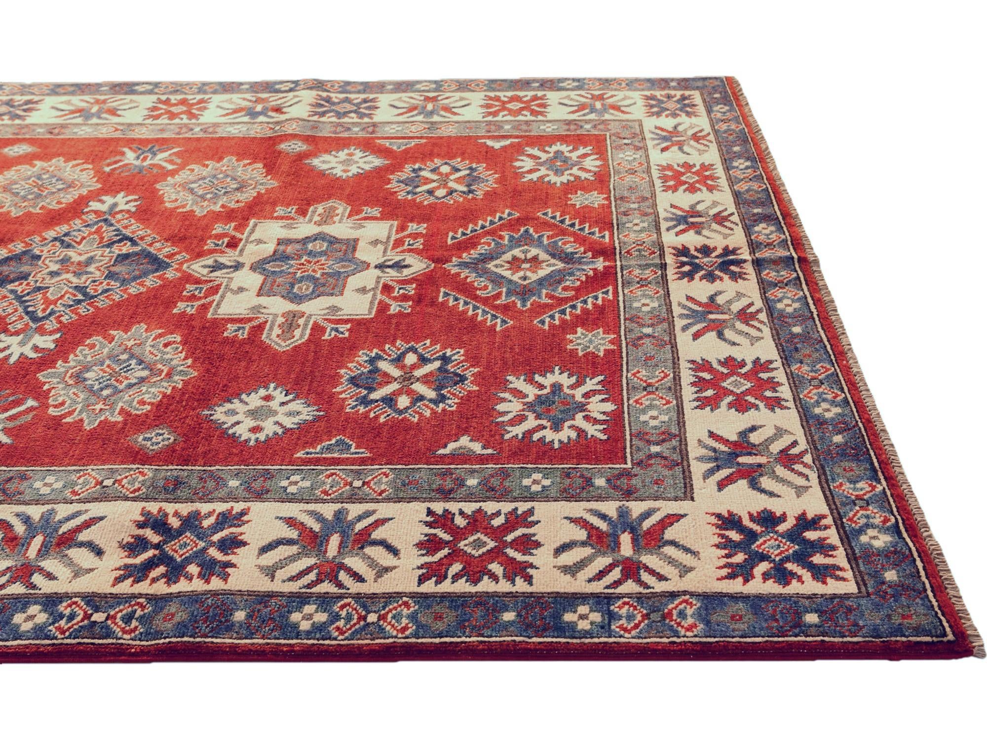 5' x 6' 11 Hand Knotted Kazak Rug