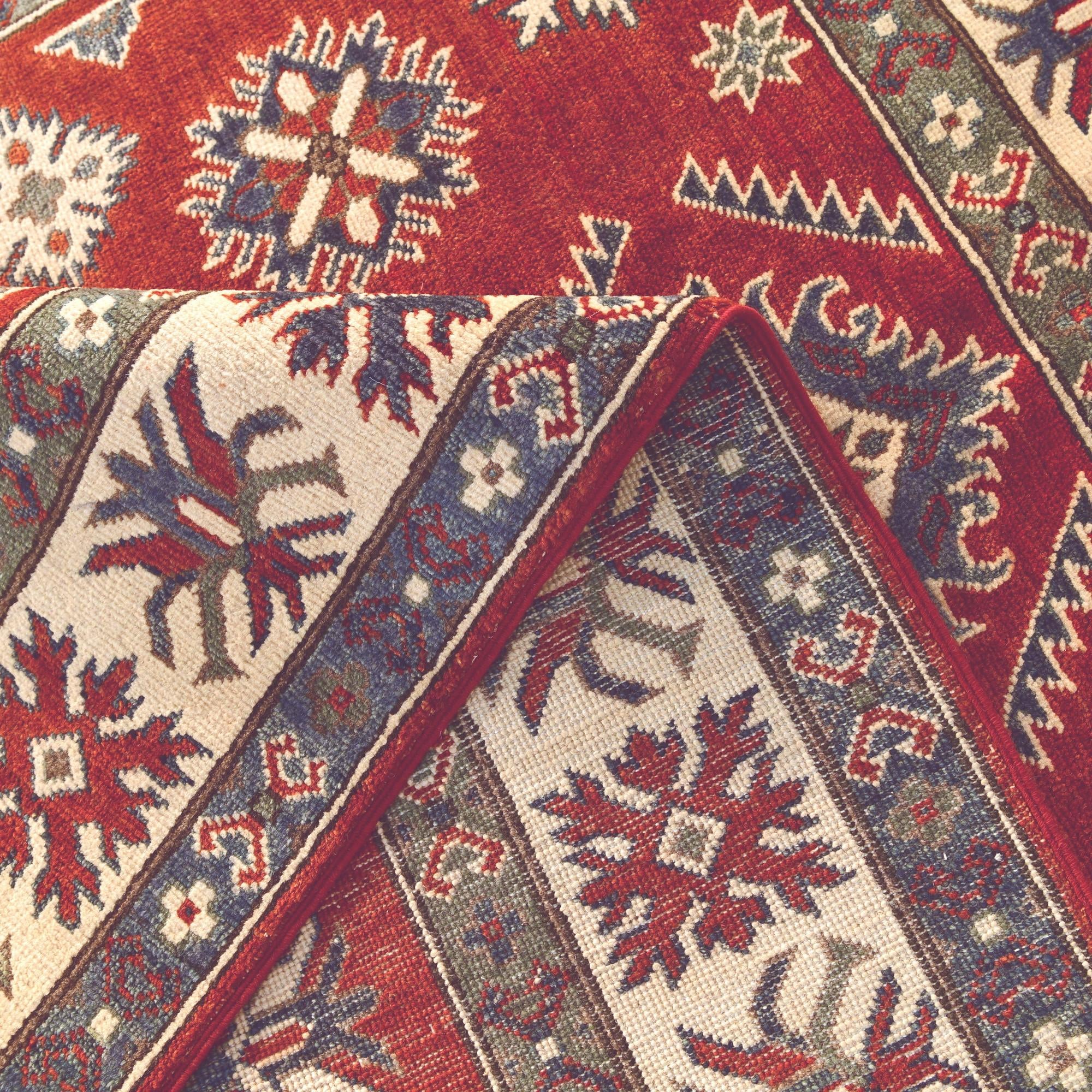 5' x 6' 11 Hand Knotted Kazak Rug
