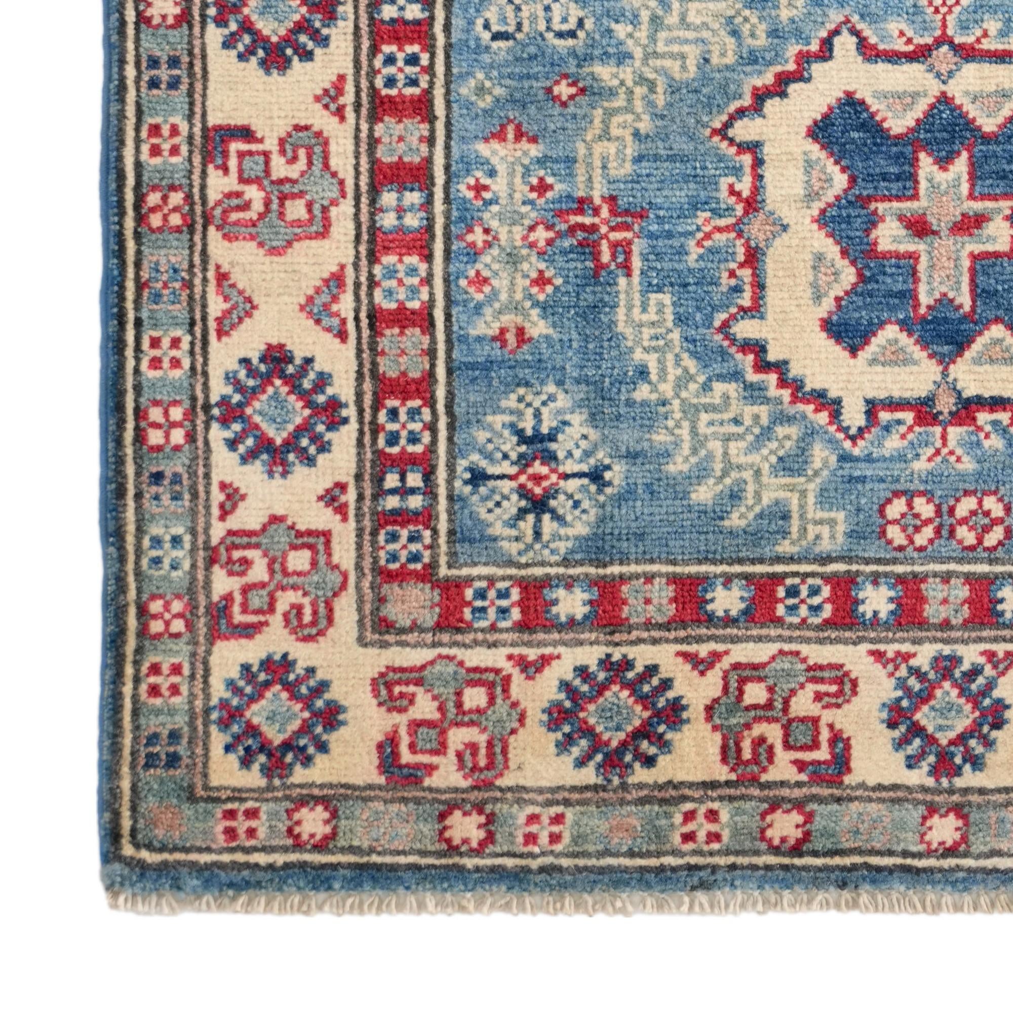 80cm x 125cm Handgeknüpft Kazak Teppich